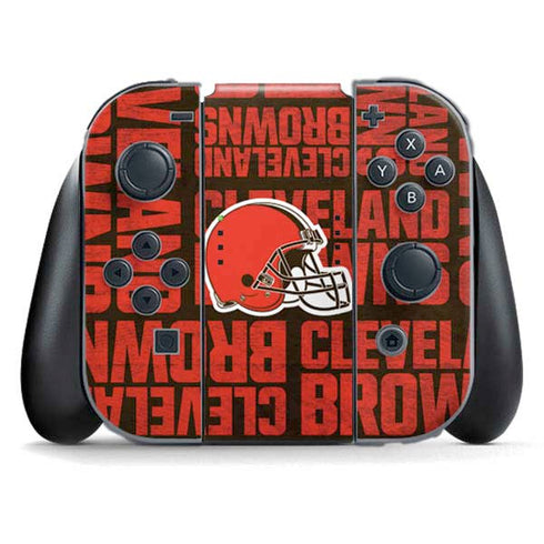NFL Cleveland Browns - Blast Nintendo Switch (2017-2021) Joy-Con Controller Skin