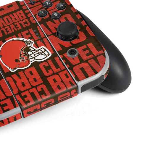 NFL Cleveland Browns - Blast Nintendo Switch OLED (2021) Skin