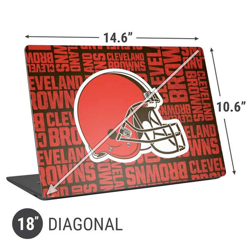 NFL Cleveland Browns - Blast Universal Laptop 18in (14.6 x 10.6in) Skin
