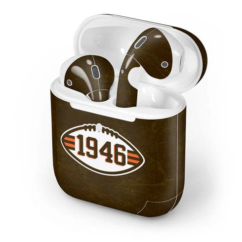 NFL Cleveland Browns Alternate Distressed Apple AirPods 2 Skin