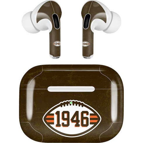 NFL Cleveland Browns Alternate Distressed Apple AirPods Pro Skin