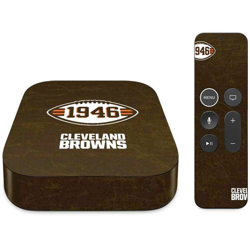 NFL Cleveland Browns Alternate Distressed Apple TV Skin