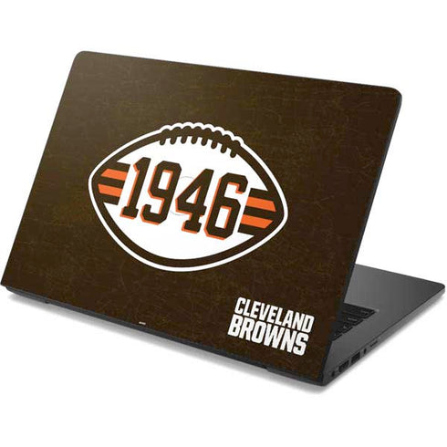 NFL Cleveland Browns Alternate Distressed Dell Chromebook Skin