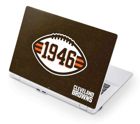 NFL Cleveland Browns Alternate Distressed Acer Chromebook Skin