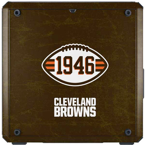 NFL Cleveland Browns Alternate Distressed Cooler Master MasterBox Q300L Mini Tower Skin