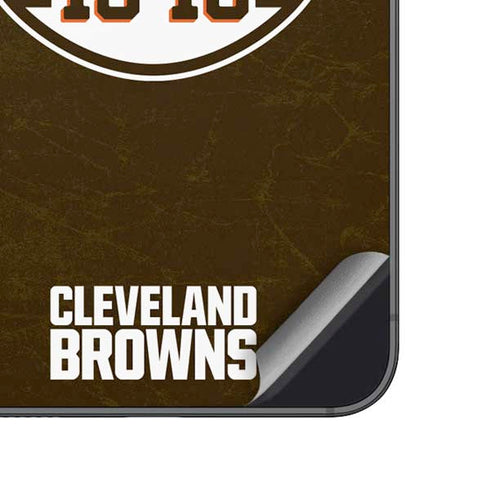 NFL Cleveland Browns Alternate Distressed Galaxy A14 5G Skin