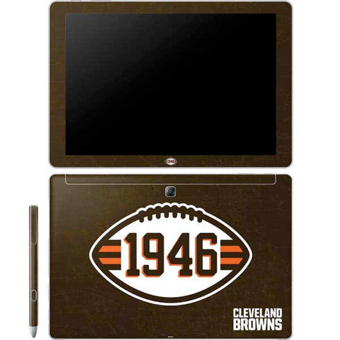NFL Cleveland Browns Alternate Distressed Galaxy Book 12in Skin