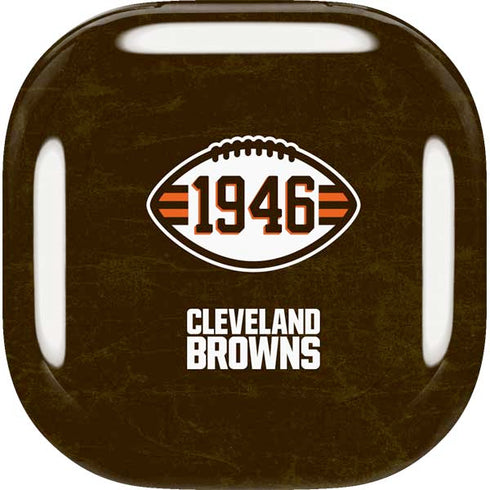 NFL Cleveland Browns Alternate Distressed Galaxy Buds Live Skin