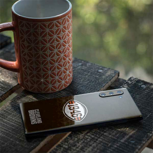 NFL Cleveland Browns Alternate Distressed Galaxy Note 10 Skin