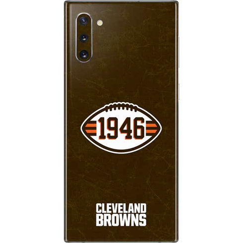NFL Cleveland Browns Alternate Distressed Galaxy Note 10 Skin