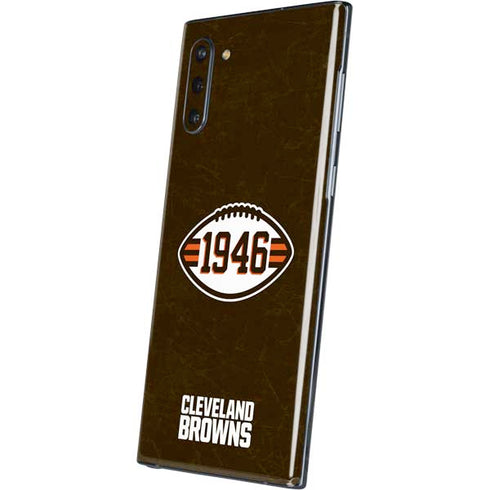 NFL Cleveland Browns Alternate Distressed Galaxy Note 10 Skin