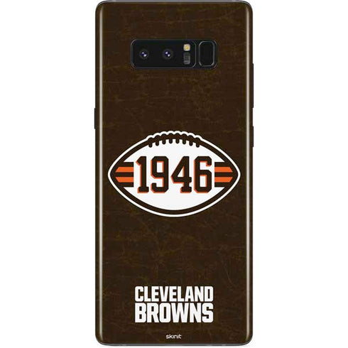 NFL Cleveland Browns Alternate Distressed Galaxy Note 8 Skin