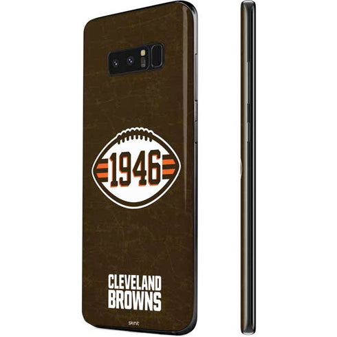 NFL Cleveland Browns Alternate Distressed Galaxy Note 8 Skin