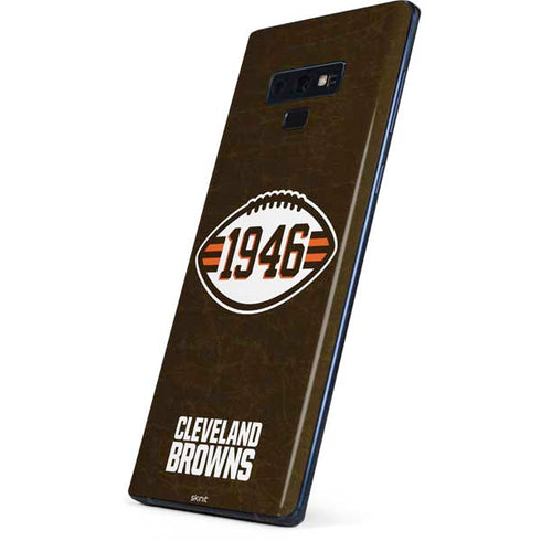 NFL Cleveland Browns Alternate Distressed Galaxy Note 9 Skin