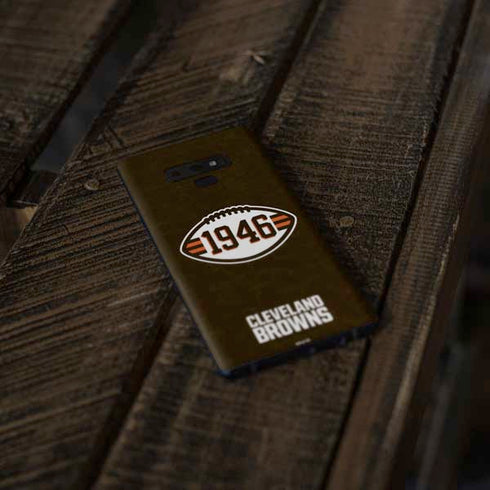 NFL Cleveland Browns Alternate Distressed Galaxy Note 9 Skin
