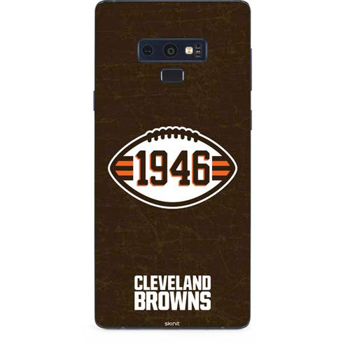 NFL Cleveland Browns Alternate Distressed Galaxy Note 9 Skin