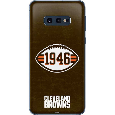 NFL Cleveland Browns Alternate Distressed Galaxy S10e Skin