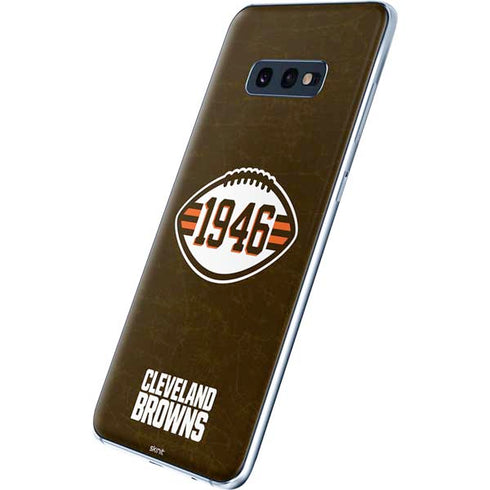 NFL Cleveland Browns Alternate Distressed Galaxy S10e Skin