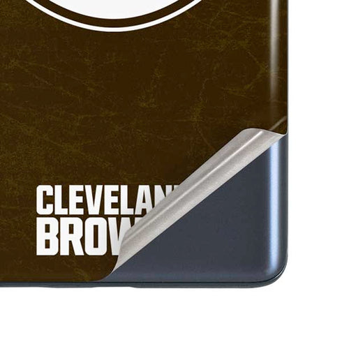 NFL Cleveland Browns Alternate Distressed Galaxy S20 Fan Edition Skin