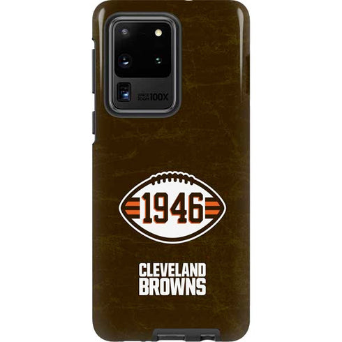 NFL Cleveland Browns Alternate Distressed Galaxy S20 Ultra 5G Pro Case