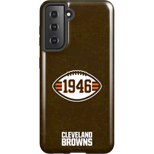 NFL Cleveland Browns Alternate Distressed Galaxy S21 5G Pro Case