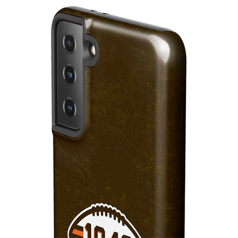 NFL Cleveland Browns Alternate Distressed Galaxy S21 FE Pro Case