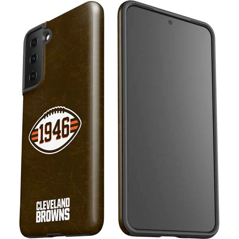 NFL Cleveland Browns Alternate Distressed Galaxy S21 FE Pro Case