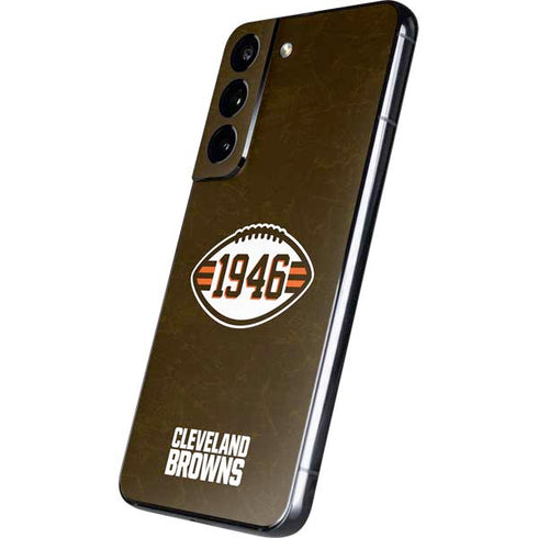 NFL Cleveland Browns Alternate Distressed Galaxy S22 Skin