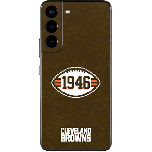 NFL Cleveland Browns Alternate Distressed Galaxy S22 Skin