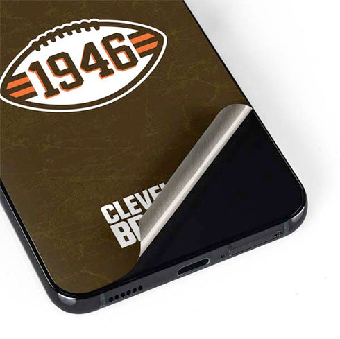 NFL Cleveland Browns Alternate Distressed Galaxy S22 Skin