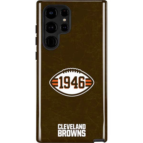 NFL Cleveland Browns Alternate Distressed Galaxy S22 Ultra Pro Case