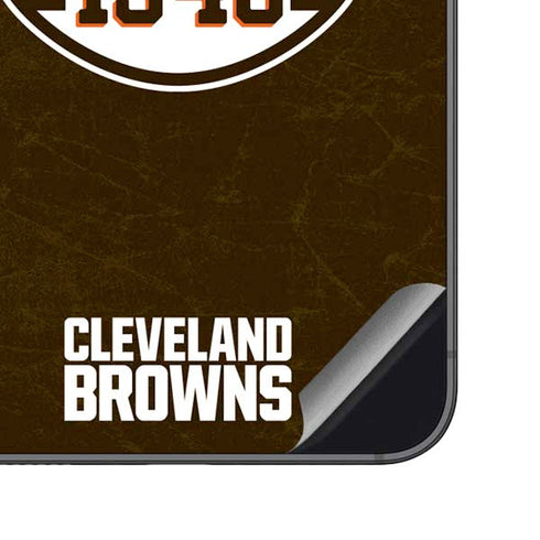 NFL Cleveland Browns Alternate Distressed Galaxy S23 FE Skin