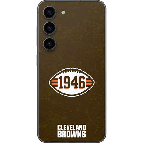 NFL Cleveland Browns Alternate Distressed Galaxy S23 Skin