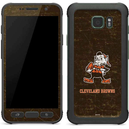 NFL Cleveland Browns Alternate Distressed Galaxy S7 Active Skin