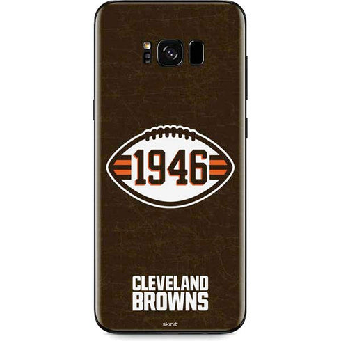 NFL Cleveland Browns Alternate Distressed Galaxy S8 Skin
