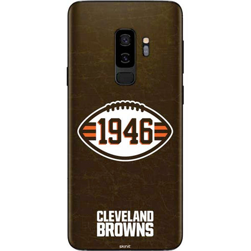 NFL Cleveland Browns Alternate Distressed Galaxy S9 Plus Skin