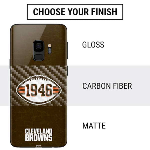 NFL Cleveland Browns Alternate Distressed Galaxy S9 Skin