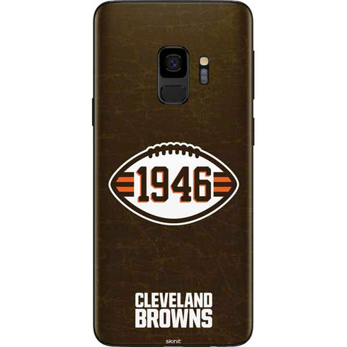 NFL Cleveland Browns Alternate Distressed Galaxy S9 Skin