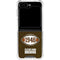 NFL Cleveland Browns Alternate Distressed Galaxy Z Flip5 5G Clear Case