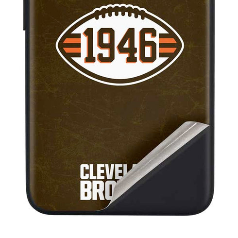 NFL Cleveland Browns Alternate Distressed Google Pixel 4a Skin