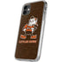 NFL Cleveland Browns Alternate Distressed iPhone 11 Clear Case