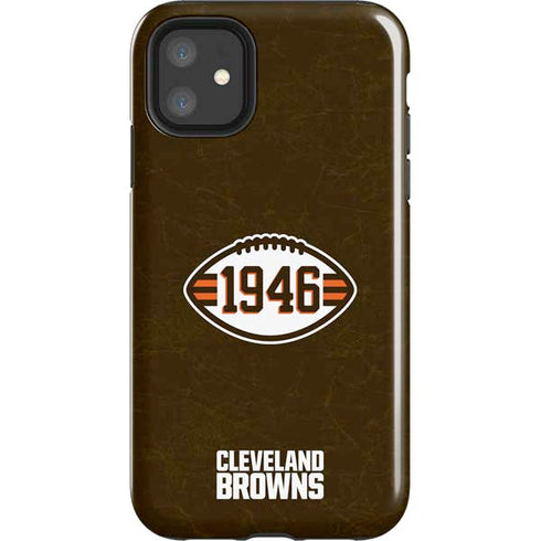 NFL Cleveland Browns Alternate Distressed iPhone 11 Impact Case