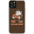 NFL Cleveland Browns Alternate Distressed iPhone 11 Pro Clear Case