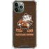 NFL Cleveland Browns Alternate Distressed iPhone 11 Pro Max Clear Case
