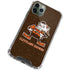 NFL Cleveland Browns Alternate Distressed iPhone 11 Pro Max Clear Case