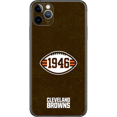 NFL Cleveland Browns Alternate Distressed iPhone 11 Pro Max Skin