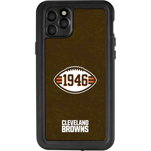 NFL Cleveland Browns Alternate Distressed iPhone 11 Pro Max Waterproof Case
