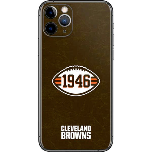 NFL Cleveland Browns Alternate Distressed iPhone 11 Pro Skin