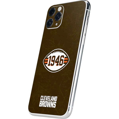 NFL Cleveland Browns Alternate Distressed iPhone 11 Pro Skin