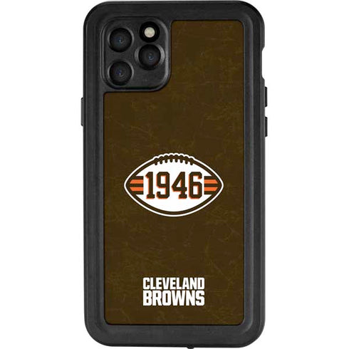NFL Cleveland Browns Alternate Distressed iPhone 11 Pro Waterproof Case